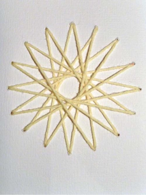 Gestickte Weihnachtskarten